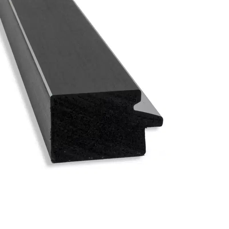 Miroir mural étroit noir argenté de 39 po x 27 po, sans biseau