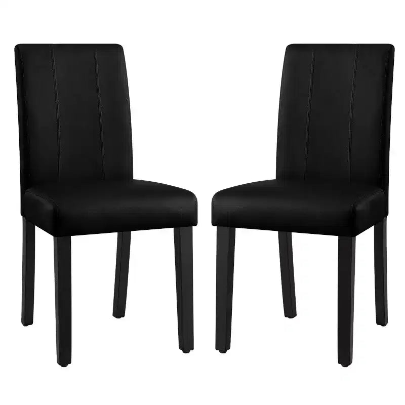 Chaise de salle à manger d'intérieur en similicuir, chaises modernes du milieu du siècle pour la maison