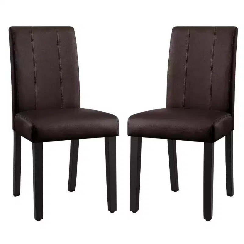 Chaise de salle à manger d'intérieur en similicuir, chaises modernes du milieu du siècle pour la maison