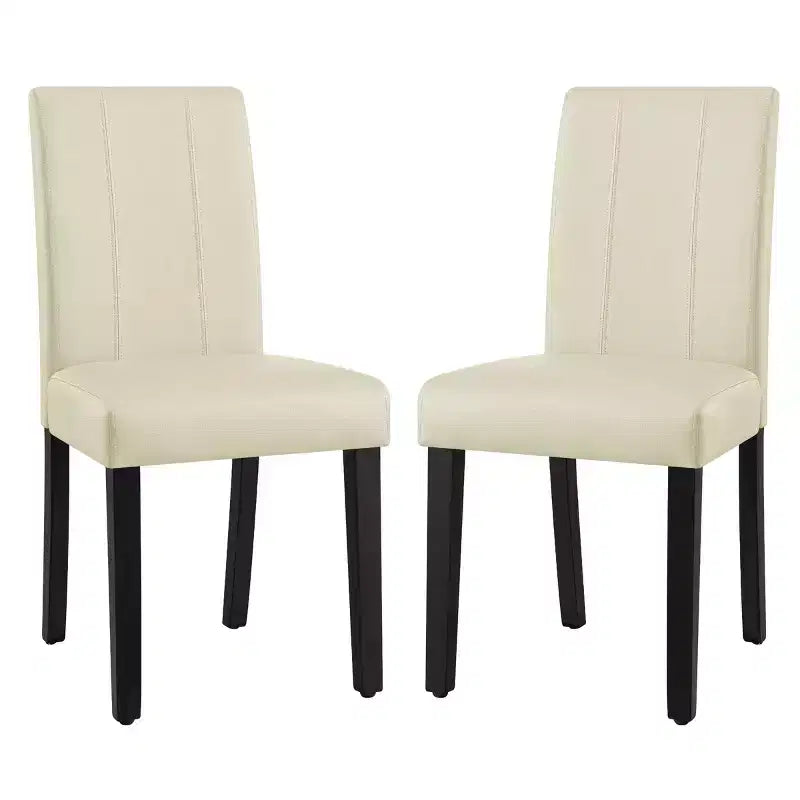 Chaise de salle à manger d'intérieur en similicuir, chaises modernes du milieu du siècle pour la maison