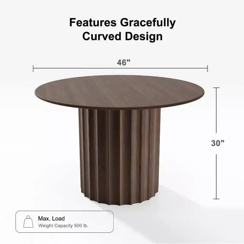 Tables de cuisine rondes en bois massif