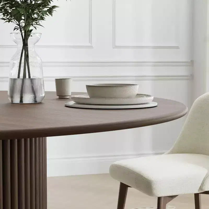 Tables de cuisine rondes en bois massif