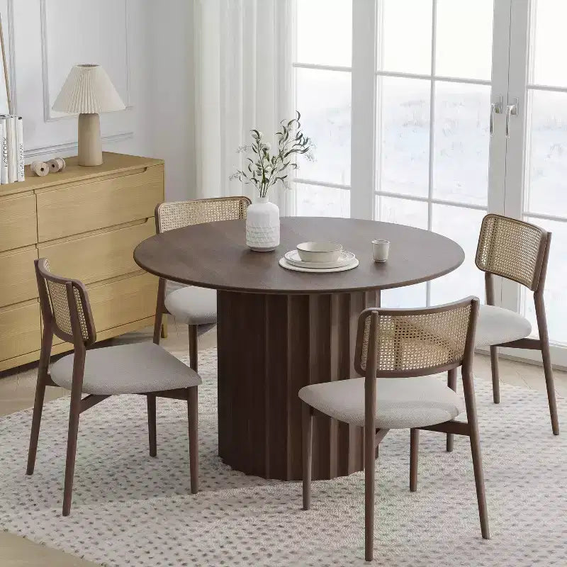 Tables de cuisine rondes en bois massif
