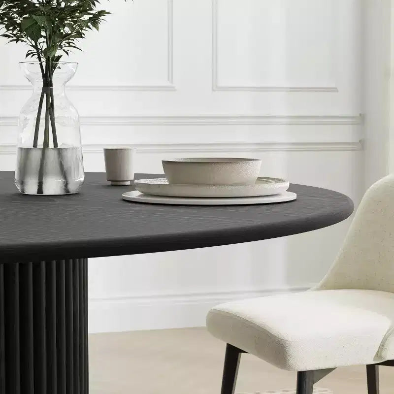 Tables de cuisine rondes en bois massif