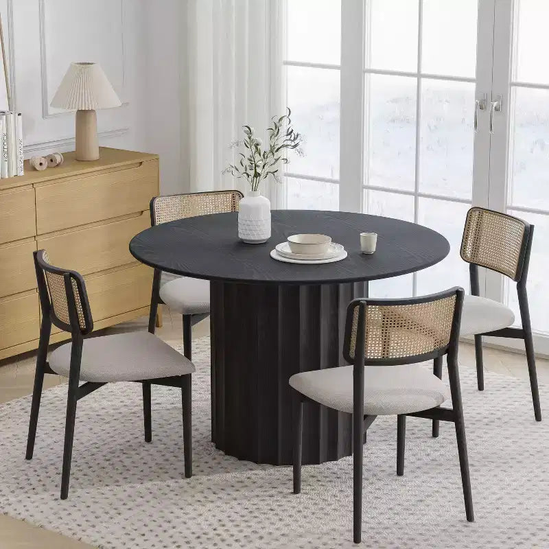 Tables de cuisine rondes en bois massif