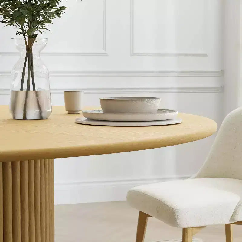 Tables de cuisine rondes en bois massif