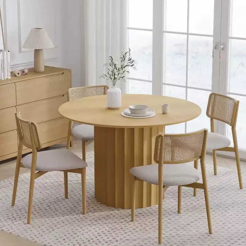 Tables de cuisine rondes en bois massif