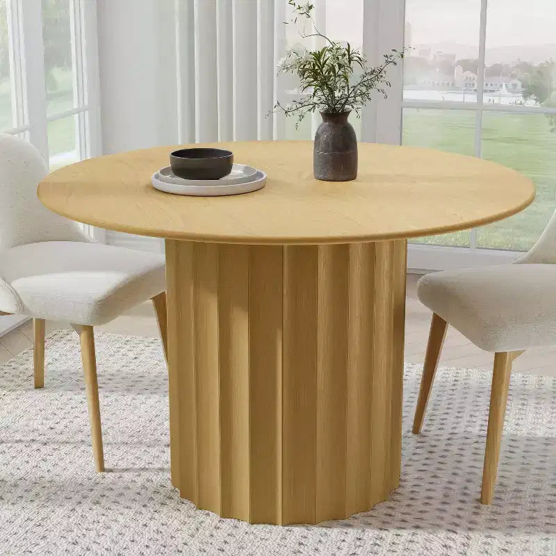 Tables de cuisine rondes en bois massif