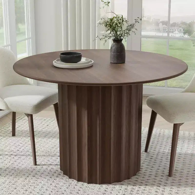 Tables de cuisine rondes en bois massif