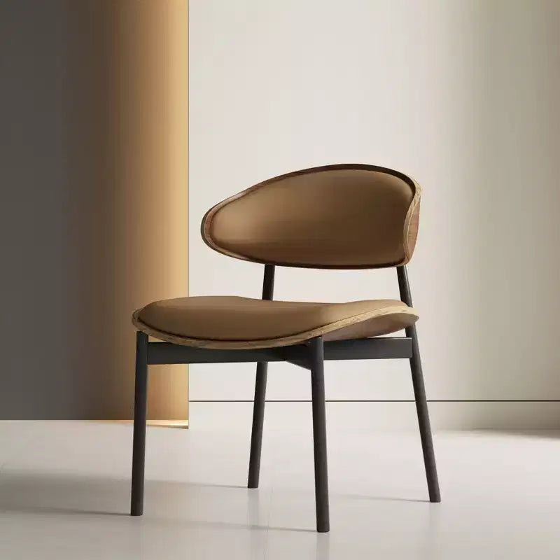 Chaise de salle à manger moderne du milieu du siècle, Chaises de salle à manger de cuisine en similicuir