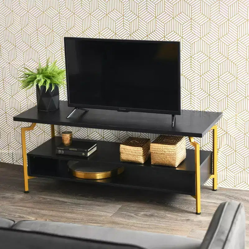 Un meuble TV indispensable avec compartiments de rangement pour votre maison