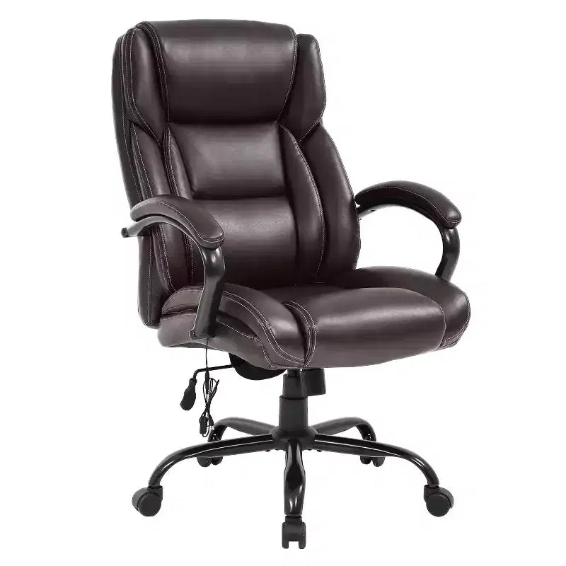 Fauteuil de bureau grande taille 225 kg, fauteuil de direction, fauteuil d'ordinateur avec soutien lombaire