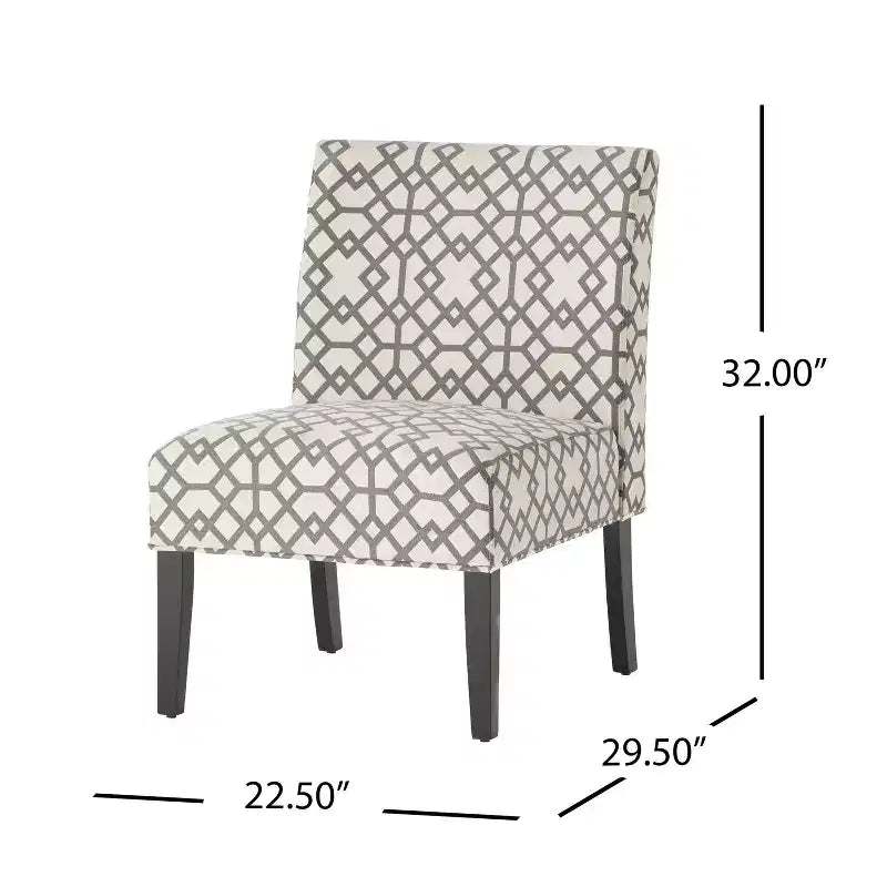 Fauteuil d'appoint contemporain 22 D Slipper Pattern