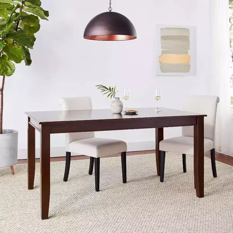 Table de salle à manger rectangulaire 36x60