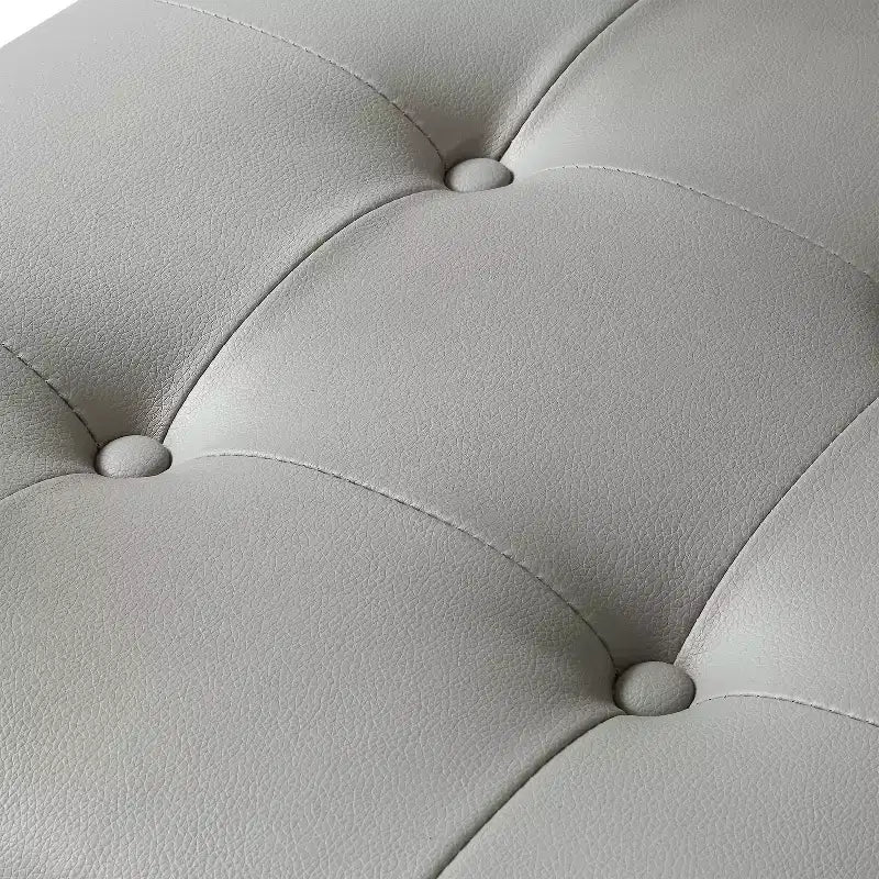Chaise de salle à manger sans accoudoirs avec cadre en acier inoxydable