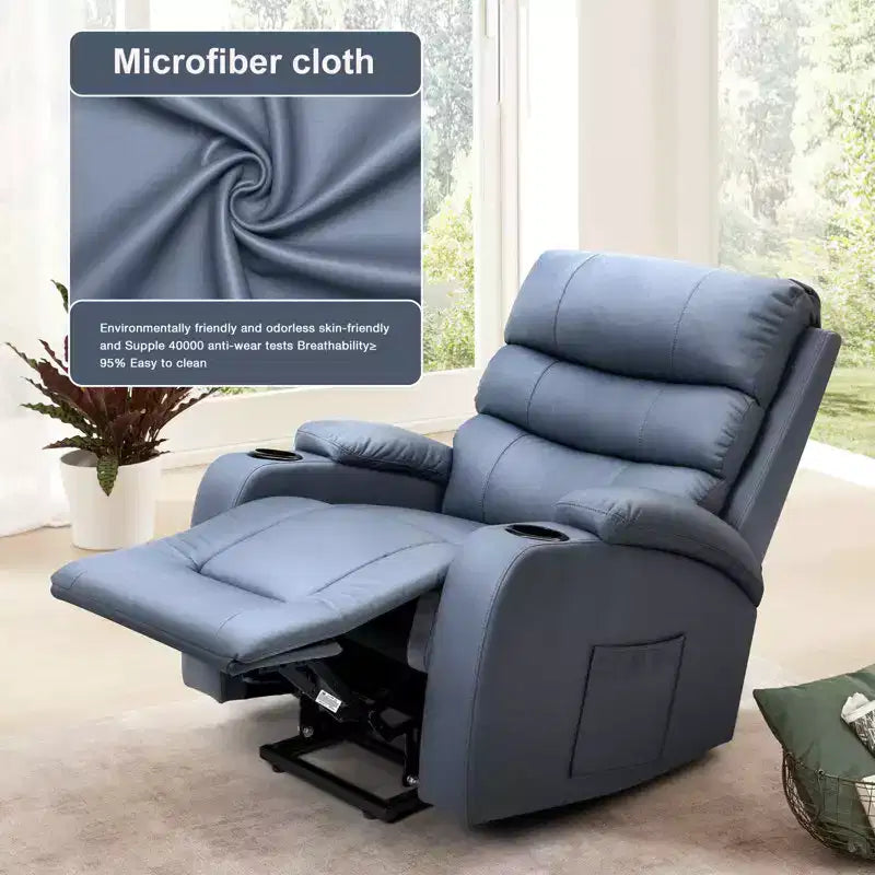 Fauteuil inclinable de massage et chauffant pour personnes âgées