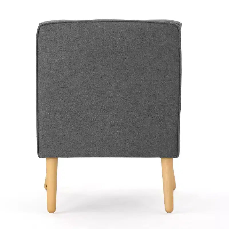 Fauteuil d'appoint capitonné en tissu, style Mid-Century Modern