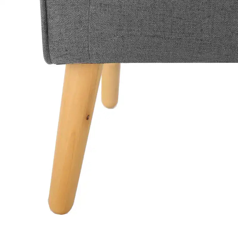 Fauteuil d'appoint capitonné en tissu, style Mid-Century Modern