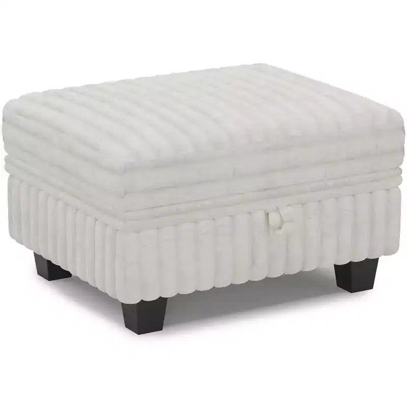 Ottoman en velours côtelé avec rangement pour canapé modulable