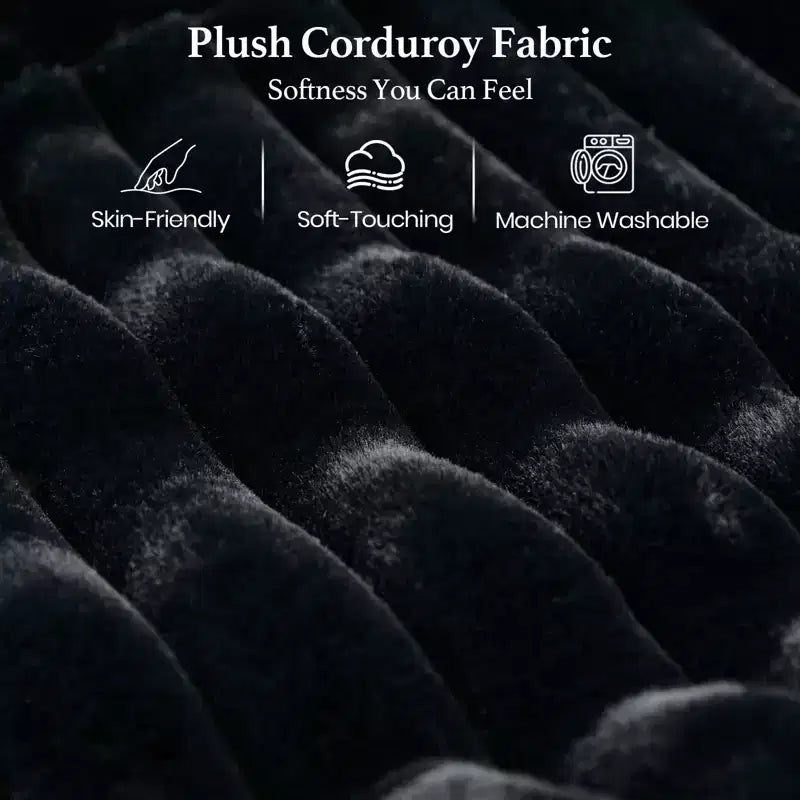Ottoman en velours côtelé avec rangement pour canapé modulable
