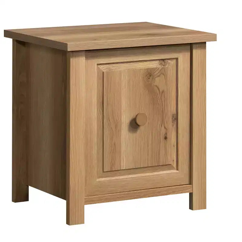 Table de chevet rustique avec rangement dissimulé