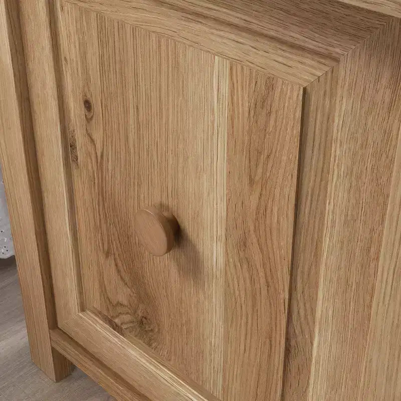 Table de chevet rustique avec rangement dissimulé