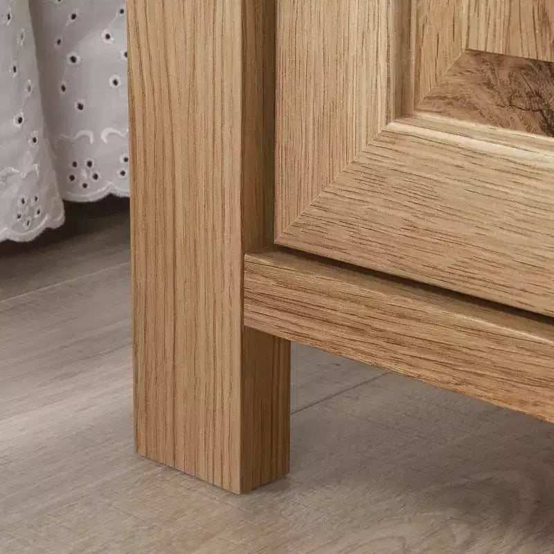 Table de chevet rustique avec rangement dissimulé