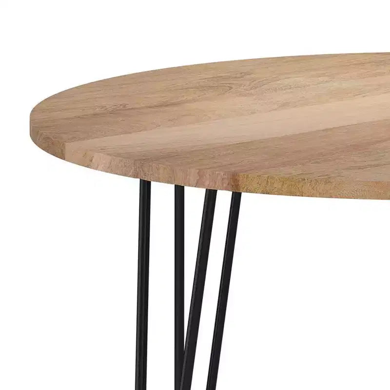 Table à manger ronde de 45 pouces (couleur naturelle)