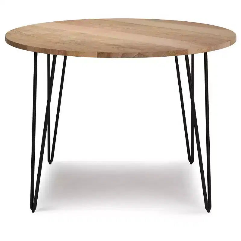 Table à manger ronde de 45 pouces (couleur naturelle)
