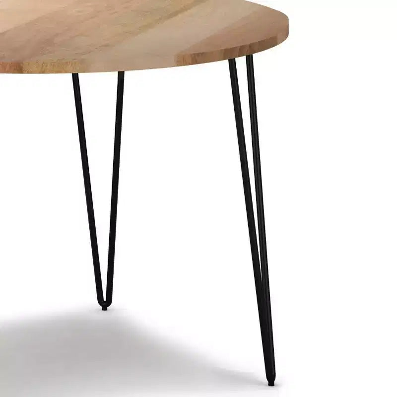 Table à manger ronde de 45 pouces (couleur naturelle)