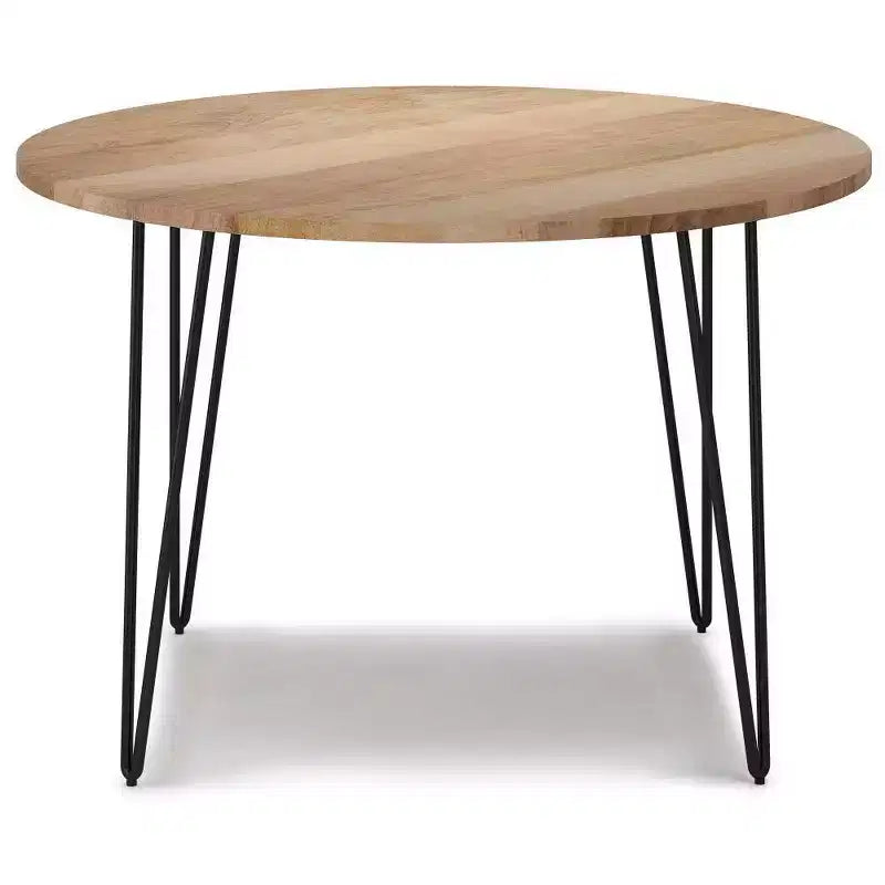 Table à manger ronde de 45 pouces (couleur naturelle)