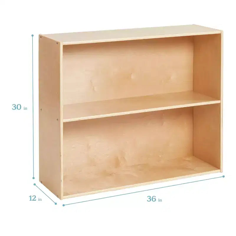 Meuble de rangement simple face à 2 étagères, 76 cm, mobilier de classe