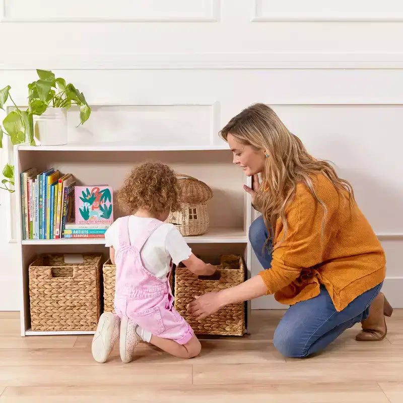 Meuble de rangement simple face à 2 étagères, 76 cm, mobilier de classe