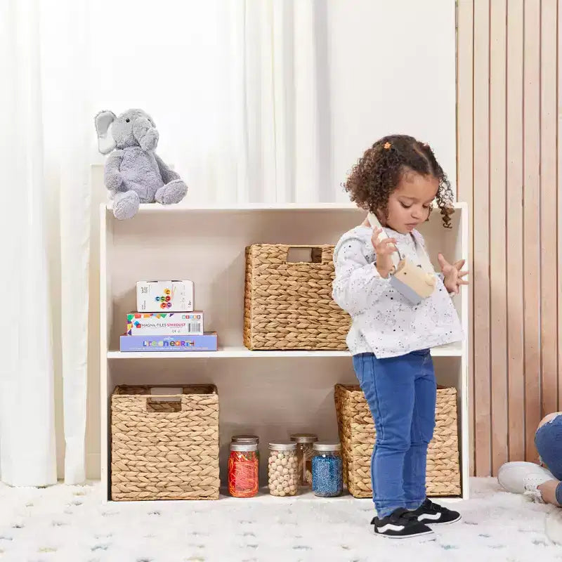 Meuble de rangement simple face à 2 étagères, 76 cm, mobilier de classe