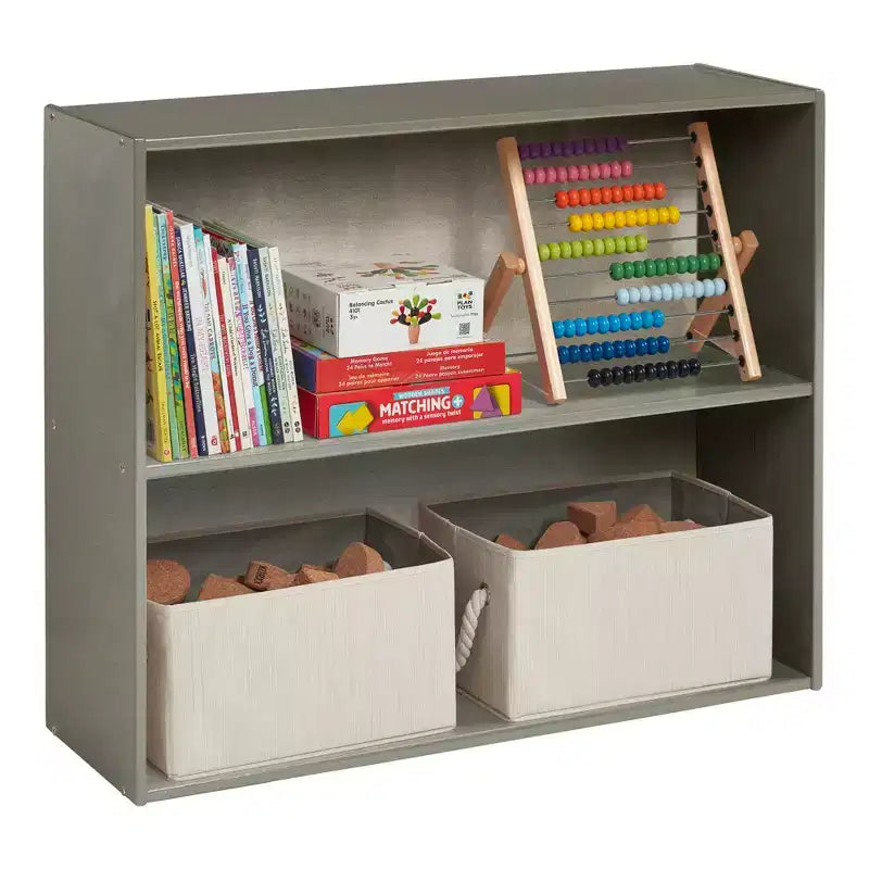 Meuble de rangement simple face à 2 étagères, 76 cm, mobilier de classe