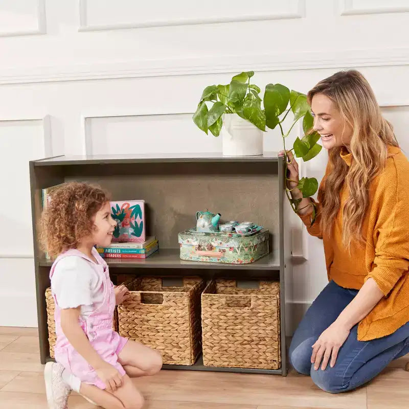 Meuble de rangement simple face à 2 étagères, 76 cm, mobilier de classe