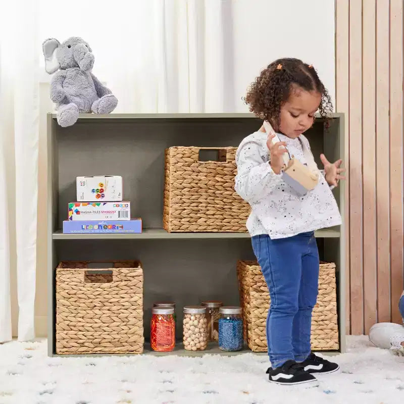 Meuble de rangement simple face à 2 étagères, 76 cm, mobilier de classe