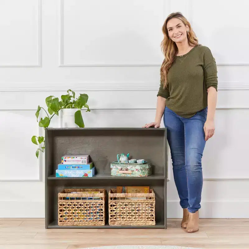 Meuble de rangement simple face à 2 étagères, 76 cm, mobilier de classe